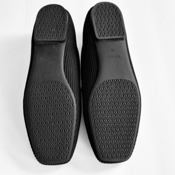 Vivaia Samantha Square-Toe Loafers, Size 8 EU39 Black, EUC - Picture 6 of 6